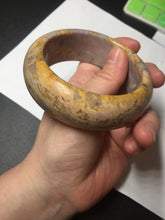 Load image into Gallery viewer, 57.8mm 100% natural red/orange/purple/pink chubby Sardonyx(战国红) bangle SY72