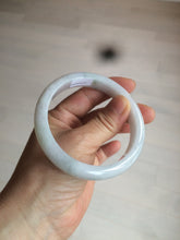 Load image into Gallery viewer, 58.9mm Certified Type A 100% Natural white/green/light purple Jadeite Jade bangle AZ23-5073