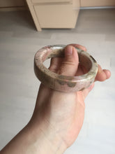 Load image into Gallery viewer, 53mm 100% natural pink/black time series(时光系列) square style rose stone (Rhodonite)square bangle XY103