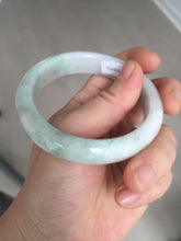 Load image into Gallery viewer, 56.5mm 100% natural type A green/white/purple/red (FU LU SHOU) jadeite jade bangle BP54-0621