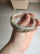 Load image into Gallery viewer, 53mm 100% natural pink/black time series(时光系列) square style rose stone (Rhodonite)square bangle XY103