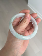 Load image into Gallery viewer, 56.5mm 100% natural type A green/white/purple/red (FU LU SHOU) jadeite jade bangle BP54-0621