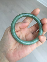 Load image into Gallery viewer, 55.5mm Certified 100% natural Type A dark green/brown round cut jadeite jade bangle BM10-5373
