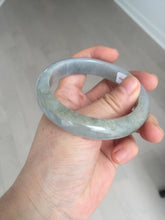 Load image into Gallery viewer, 57mm Certificated 100% natural type A light green/gray/black jadeite jade bangle BP53-5969