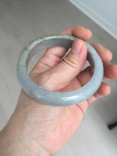 Load image into Gallery viewer, 57mm Certificated 100% natural type A light green/gray/black jadeite jade bangle BP53-5969