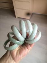 Load image into Gallery viewer, 52.8mm certified 100% natural Type A light green red yellow gray thin jadeite jade bangle group GL20