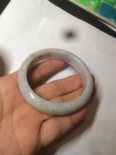 Load image into Gallery viewer, 53.6mm 100% natural Type A light green/purple/yellow/white (FU LU SHOU, 福禄寿) jadeite jade bangle AZ83-1647