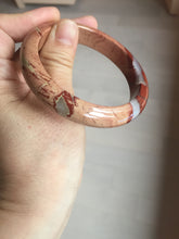 Load image into Gallery viewer, 58mm 100% natural red jasper stone(红碧玉,鸡血石) bangle XY105