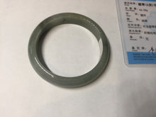 Load image into Gallery viewer, 55.8mm Certified 100% natural Type A oily dark green/gray/black jadeite jade bangle BN32-8086