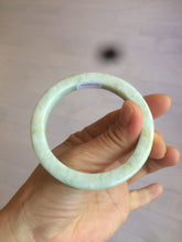 Load image into Gallery viewer, 53.5mm certified Type A 100% Natural light green/brown square Jadeite Jade bangle R104-1761