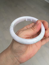 Load image into Gallery viewer, 58.5mm Certified Type A 100% Natural green/purple/white Jadeite Jade bangle BM88-4502