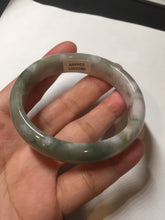 Load image into Gallery viewer, 50mm certified 100% natural Type A light watermelon rind green/yellow/purple jadeite jade bangle BN33-4499