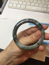 Load image into Gallery viewer, 52.5mm certified Type A 100% Natural dark green/black(青花)/red Jadeite Jade bangle PD124-6243