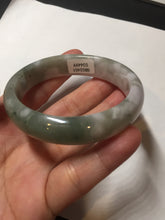 Load image into Gallery viewer, 50mm certified 100% natural Type A light watermelon rind green/yellow/purple jadeite jade bangle BN33-4499