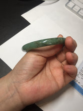 Load image into Gallery viewer, 55.5mm Certified 100% natural Type A dark green/brown round cut jadeite jade bangle BM10-5373