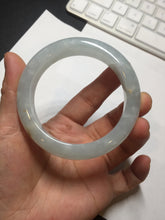 Load image into Gallery viewer, 55mm 100% natural type A icy watery light green yellow jadeite jade bangle Y155-5249