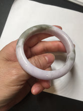 Load image into Gallery viewer, 53.5mm 100% natural certified light green purple pink jadeite jade bangle BN34-4503