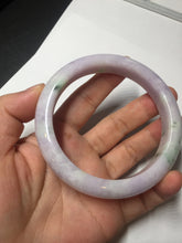 Load image into Gallery viewer, 61.4mm certified 100% natural type A sunny green/purple jadeite jade bangle BN87-8718