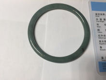 Load image into Gallery viewer, 59mm Certified Type A 100% Natural light green/blue/brown slim round cut Guatemala Jadeite bangle AA56-5836