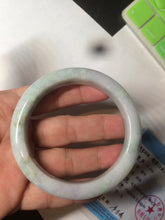 Load image into Gallery viewer, 57mm Certified Type A 100% Natural yellow/purple/green(FU LU SHOU) Jadeite Jade bangle AC86-0748