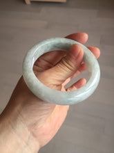 Load image into Gallery viewer, 54.9mm certified 100% natural Type A light green chubby jadeite jade bangle BK76-3784