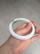 Load image into Gallery viewer, 59mm Certified Type A 100% Natural light green purple yellow (FU LU SHOU) Jadeite Jade bangle BM86-4497