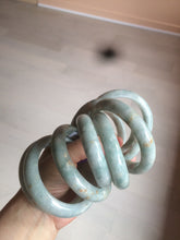 Load image into Gallery viewer, 51/52/54/55.5mm certified Type A 100% Natural light green/brown Jadeite Jade bangle GL11