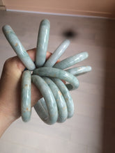 Load image into Gallery viewer, 51/52/54/55.5mm certified Type A 100% Natural light green/brown Jadeite Jade bangle GL11