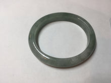 Load image into Gallery viewer, 50mm certified Type A 100% Natural icy watery light green red oval Jadeite Jade bangle BQ8-3804