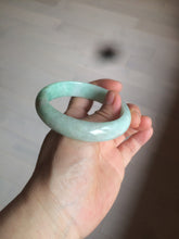 Load image into Gallery viewer, 55.7mm 100% natural Type A sunny green/brown/white jadeite jade bangle AX46-2830