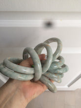 Load image into Gallery viewer, 51/52/54/55.5mm certified Type A 100% Natural light green/brown Jadeite Jade bangle GL11