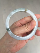 Load image into Gallery viewer, 57.7mm certified Type A 100% Natural green yellow brown white slim Jadeite Jade bangle BS89-6674