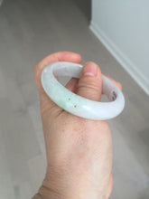 Load image into Gallery viewer, 50mm certified 100% natural Type A icy watery sunny green white red oval jadeite jade bangle BP48-9354