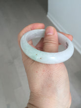 Load image into Gallery viewer, 50mm certified 100% natural Type A icy watery sunny green white red oval jadeite jade bangle BP48-9354