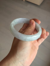 Load image into Gallery viewer, 56.3mm certified 100% natural Type A light green purple jadeite jade bangle Bk75-3785
