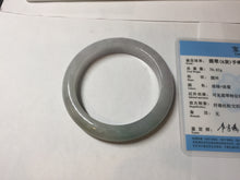 Load image into Gallery viewer, 60.4mm certified Type A 100% Natural icy watery light green/purple Jadeite Jade bangle BF145-9528
