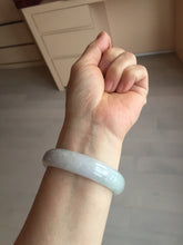 Load image into Gallery viewer, 56.3mm certified 100% natural Type A light green purple jadeite jade bangle Bk75-3785