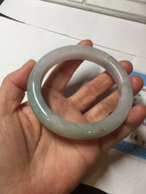 Load image into Gallery viewer, 60.4mm certified Type A 100% Natural icy watery light green/purple Jadeite Jade bangle BF145-9528