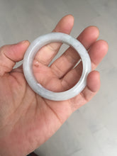 Load image into Gallery viewer, 46mm Certified Type A 100% Natural icy watery light green white clear Jadeite Jade bangle BS88-6685