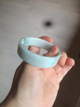 Load image into Gallery viewer, 52.5mm Certified type A 100% Natural sunny green/purple/white square Jadeite Jade bangle AX45-4714
