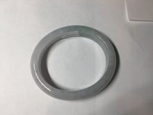 Load image into Gallery viewer, 50mm Type A 100% Natural light green/purple oval Jadeite Jade bangle BM70