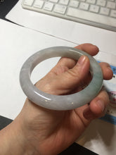 Load image into Gallery viewer, 60.4mm certified Type A 100% Natural icy watery light green/purple Jadeite Jade bangle BF145-9528
