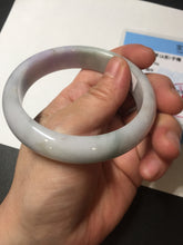 Load image into Gallery viewer, 58mm 100% natural certified light green purple yellow(FU LU SHOU) jadeite jade bangle BN37-7345