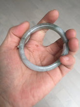 Load image into Gallery viewer, 51.8mm certified Type A 100% Natural icy watery light green/red oval Jadeite Jade bangle BQ9-3799