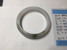 Load image into Gallery viewer, 57.7mm Certified 100% natural Type A dark green white gray purple brown jadeite jade bangle AD119-3012