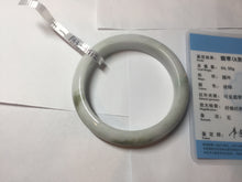 Load image into Gallery viewer, 58.8mm Certified Type A 100% Natural white/ green Jadeite Jade bangle PA3-3512 ($29.99 group)