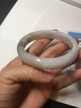 Load image into Gallery viewer, 57.5mm certified Type A 100% Natural dark green purple yellow brown white(FU LU SHOU) Jadeite Jade bangle Y159-3003