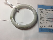 Load image into Gallery viewer, 58.8mm Certified Type A 100% Natural white/ green Jadeite Jade bangle PA3-3512 ($29.99 group)