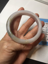 Load image into Gallery viewer, 57.5mm certified Type A 100% Natural dark green purple yellow brown white(FU LU SHOU) Jadeite Jade bangle Y159-3003
