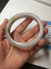 Load image into Gallery viewer, 57.5mm certified Type A 100% Natural dark green purple yellow brown white(FU LU SHOU) Jadeite Jade bangle Y159-3003